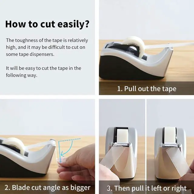 Alt view image 4 of 6 - Invisible Tape Refills, 3/4 x 1,000 Inches, Tape for Office, Home, School - Tape Refill for Dispenser, Invisible On Paper - 3/4" x 1,000" - 3 Rolls