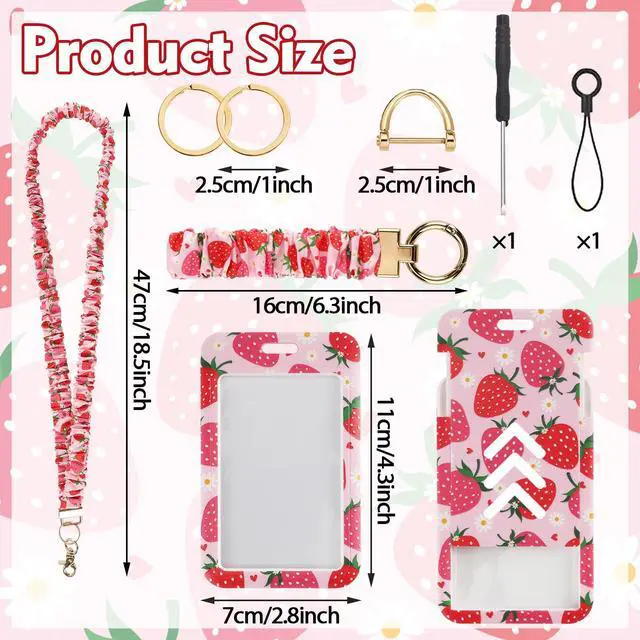 Alt view image 2 of 7 - Teacher Lanyard Scrunchie Lanyard with ID Badge Holder