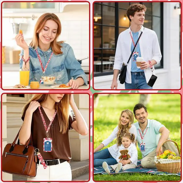 Alt view image 5 of 7 - Teacher Lanyard Scrunchie Lanyard with ID Badge Holder