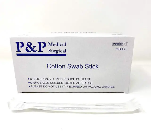 Alt view image 2 of 7 - Sterile Cotton Tipped Applicator 6" by P&P MEDICAL SURGICAL Box of 100