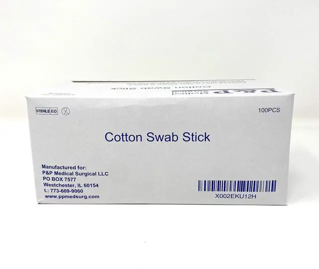 Alt view image 3 of 7 - Sterile Cotton Tipped Applicator 6" by P&P MEDICAL SURGICAL Box of 100