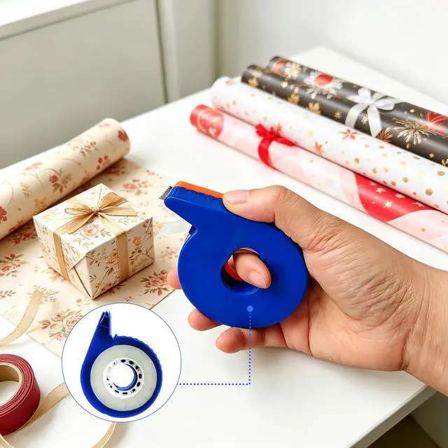 Alt view image 5 of 7 - 6 Transparent Tape Refills Rolls 3/4-Inch x 2000 Inches with Tape Dispenser