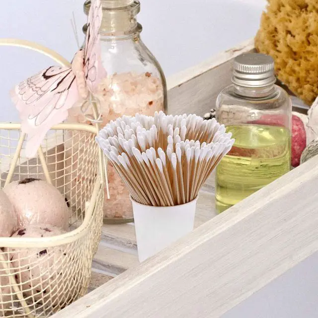 Alt view image 5 of 6 - 6 inch Long Wooden Cotton Swabs (500 Count) - Industrial Grade Cotton Tipped Applicators - Sturdy Birch Wood Sticks Cleaning,Makeup,Pet Care & Electronics - Non-Snap Professional Quality GM1091B