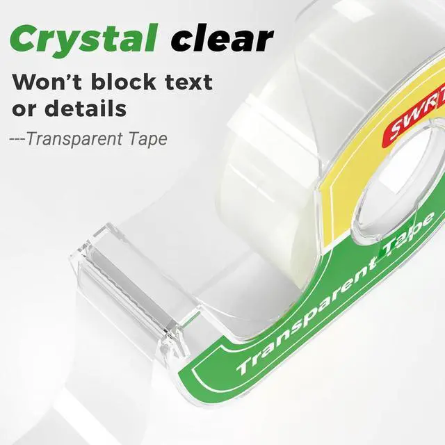 Alt view image 4 of 7 - Gift Wrapping Tape, 8 Rolls with Dispensers, 3-Type Variety Pack