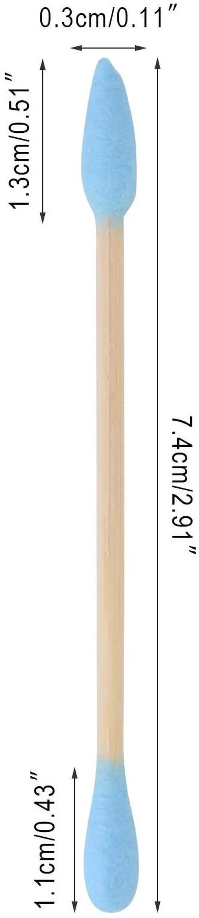 Alt view image 2 of 7 - Natural Bamboo Double-Headed Cotton Swabs,Soft & Eco-Friendly