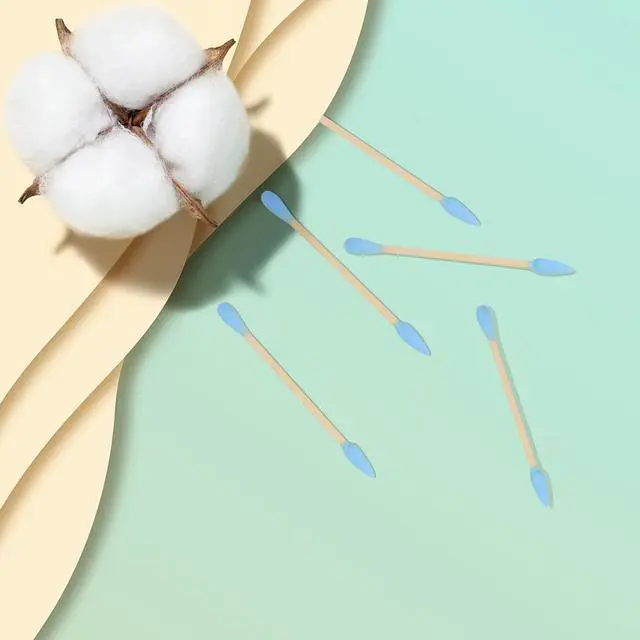 Alt view image 5 of 7 - Natural Bamboo Double-Headed Cotton Swabs,Soft & Eco-Friendly