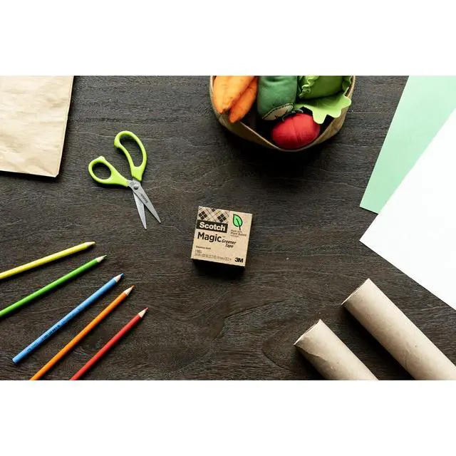 Alt view image 7 of 7 - Scotch Magic Greener Tape, 2 Rolls, Numerous Applications, Invisible, Engineered for Repairing, 3/4 x 900 Inches, Boxed (812-2P)
