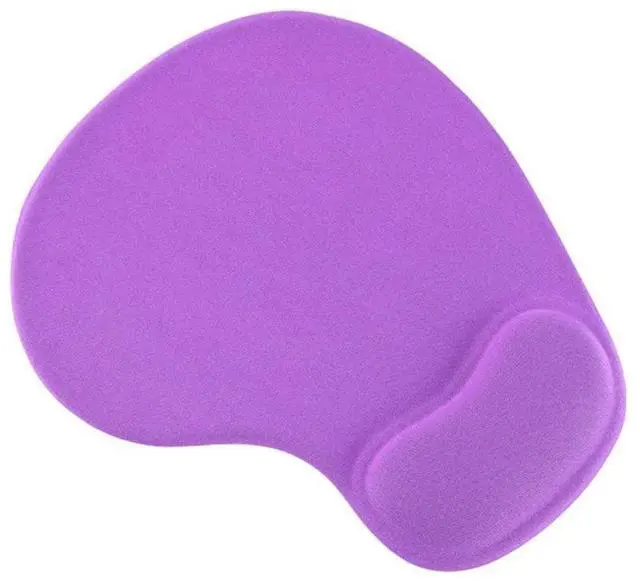 Main image of Office Mousepad with Gel Wrist Support - Ergonomic Gaming Desktop Mouse Pad Wrist Rest - Design Gamepad Mat Rubber Base for Laptop Computer -Silicone Non-Slip Special-Textured Surface (Purple)