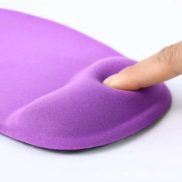 Alt view image 6 of 6 - Office Mousepad with Gel Wrist Support - Ergonomic Gaming Desktop Mouse Pad Wrist Rest - Design Gamepad Mat Rubber Base for Laptop Computer -Silicone Non-Slip Special-Textured Surface (Purple)