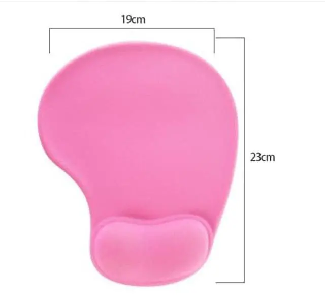 Alt view image 5 of 5 - Office Mousepad with Gel Wrist Support - Ergonomic Gaming Desktop Mouse Pad Wrist Rest - Design Gamepad Mat Rubber Base for Laptop Computer -Silicone Non-Slip Special-Textured Surface (Pink)