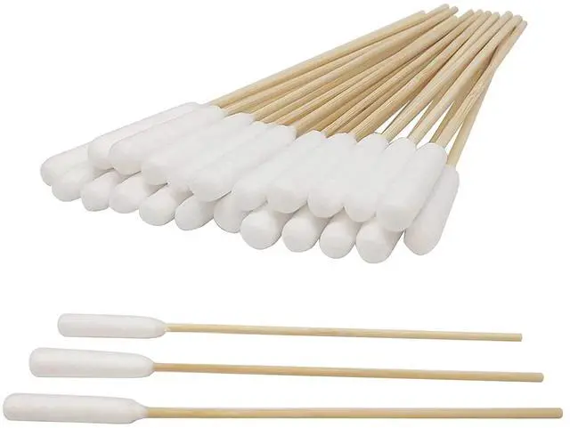 Main image of 6 Inch Long Cotton Swabs of Medium and Large Pets Ears Cleaning or Makeup 100pcs
