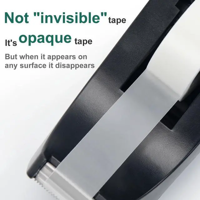 Alt view image 4 of 7 - 12 Rolls Matte Adhesive Tape, Matte Finish Invisible Tape, Foggy Translucent Tape Great for Correction and Labeling, Compatible with Standard Tape Dispenser, 0.7 in x 1000 Inches