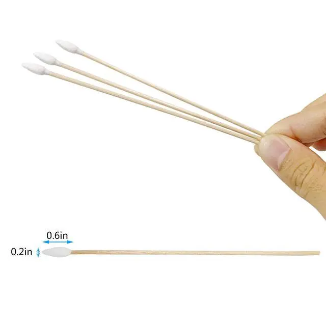 Alt view image 3 of 6 - Precision Cotton Swabs with 6'' Long Sticks for Gun Cleaning, Makeup or Pets 500pcs