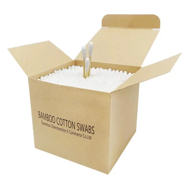 Alt view image 2 of 6 - Bamboo Cotton Swabs, Wooden Cotton Swabs 1125pcs