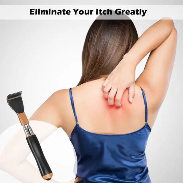 Alt view image 3 of 6 - Back Scratcher Extendable for Man Women with Double Pole, Relieve Itching Scalp Scratching, Portable and Lightweight