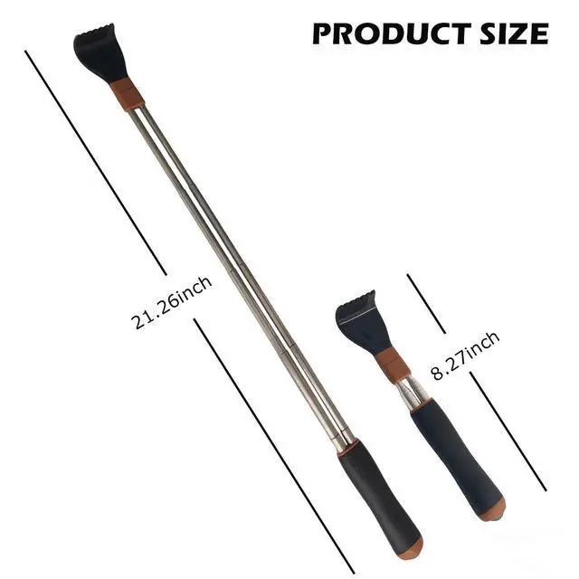 Alt view image 6 of 6 - Back Scratcher Extendable for Man Women with Double Pole, Relieve Itching Scalp Scratching, Portable and Lightweight