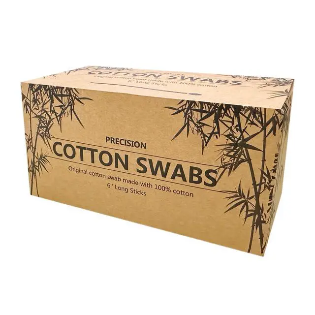 Alt view image 2 of 6 - Precision Cotton Swabs with 6'' Long Sticks for Gun Cleaning, Makeup or Pets 500pcs