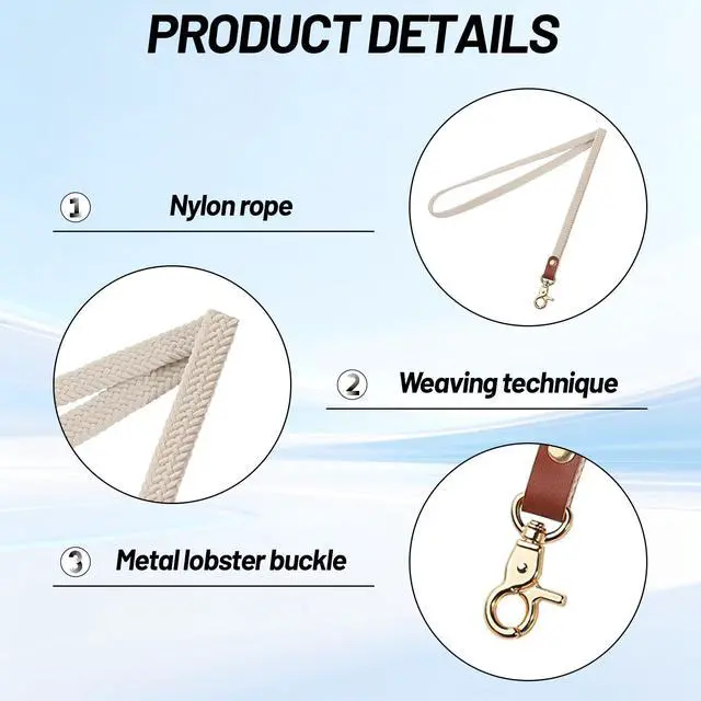 Alt view image 4 of 7 - Stretchy Lanyards for Teachers, Thin Lanyards for ID Badges Keys for Women/Men (Starlight)