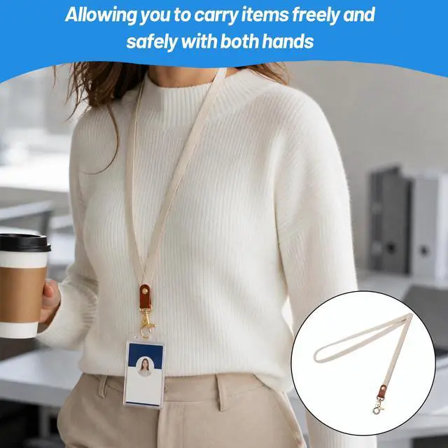 Alt view image 5 of 7 - Stretchy Lanyards for Teachers, Thin Lanyards for ID Badges Keys for Women/Men (Starlight)
