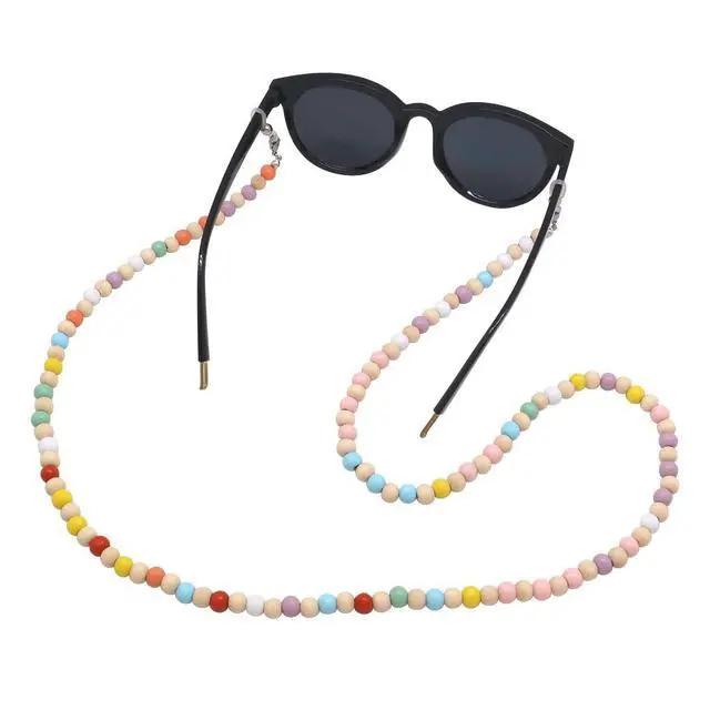 Alt view image 6 of 7 - Lanyard with Id Holder, Teacher Lanyard Beaded Wood