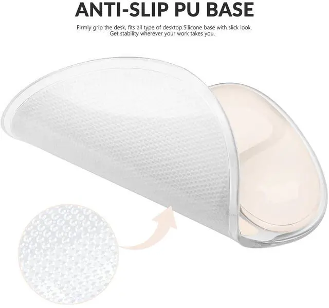 Alt view image 6 of 7 - Gel Mouse Pad with Wrist Rest for Mouse Ergonomic Mouse Wrist Rest Non-Slip Silicone Checkered Mousepad with Wrist Support for Computer Desk Gaming Laptop Home Office Desk Accessories Beige Plaid