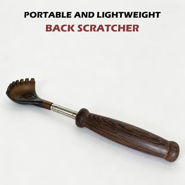 Alt view image 2 of 6 - Back Scratcher Extendable for Men Women Portable and Lightweight Black