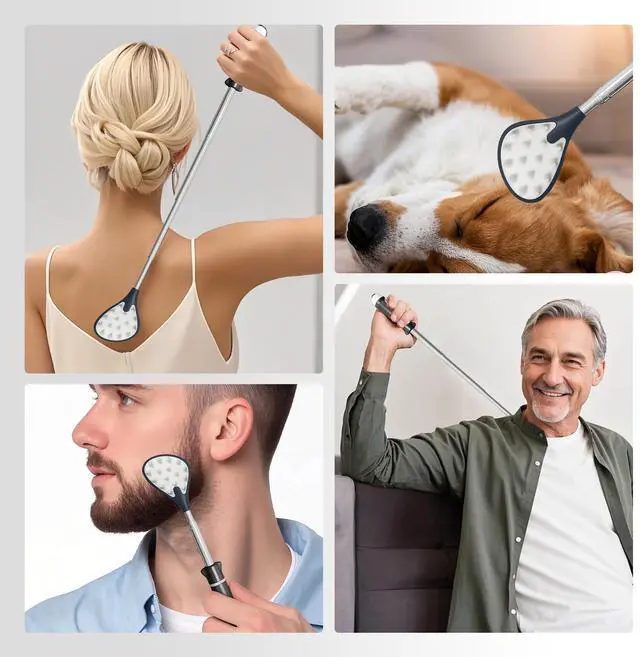 Alt view image 6 of 6 - Back Scratcher for Adults 23.5 inches | Back Itch Relieve | Extendable Scratcher for Men Women Portable and Lightweight Black