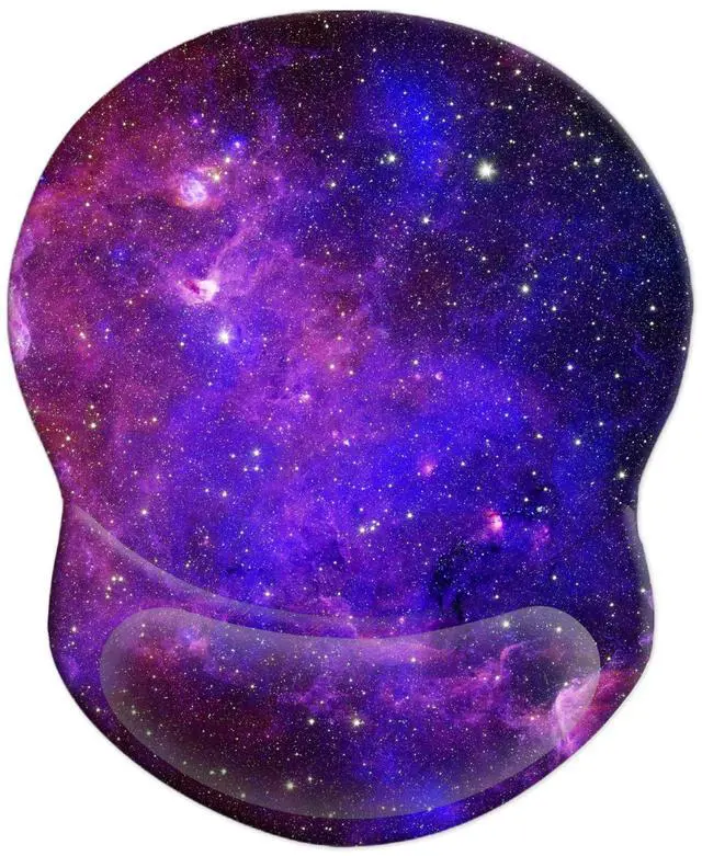 Main image of Mouse Pad with Gel Wrist Support and Non-Slip Base - Pain Relief Ergonomic Wrist Rest Mouse Pad for Working & Gaming, Home & Office Desk Accessories Gaming (Nebula)
