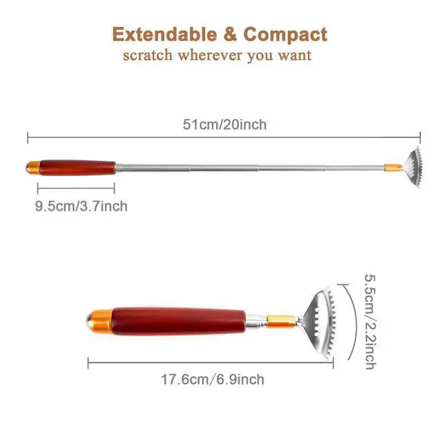 Alt view image 4 of 7 - Back Scratcher for Women Men Extendable with Massage Roller