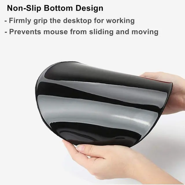 Alt view image 4 of 7 - Mouse Pad with Wrist Support, Non Slip Mousepad Wrist Rest for Office, Computer, Laptop & Mac-Comfortable & Lightweight Ergonomic Support Mouse Mat(DL-Pink Art)
