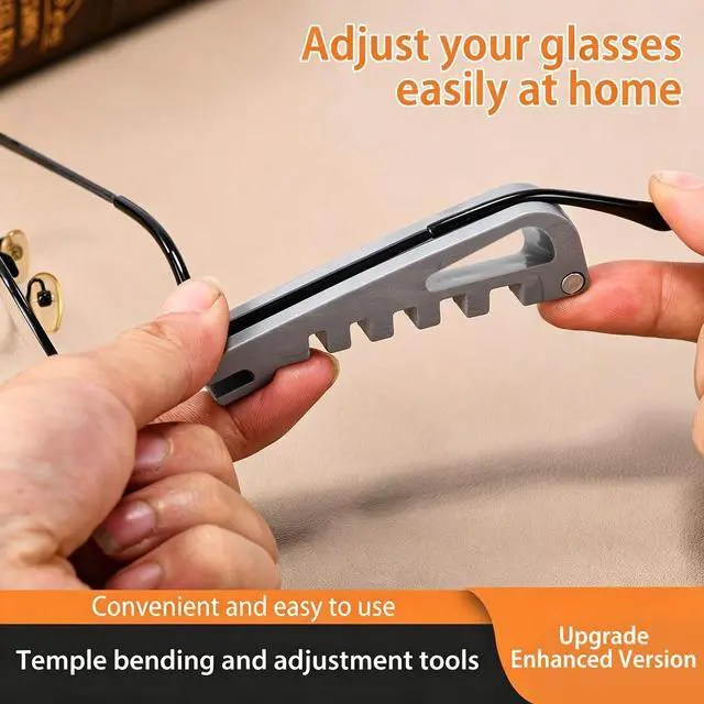 Alt view image 4 of 7 - 2PCS Eyeglass Frame Adjustment Tool, Eyeglass Frame Bender & Temple Arm Repair Tool, Professional Glasses Adjustment Kit for DIY Glasses Repair at Home