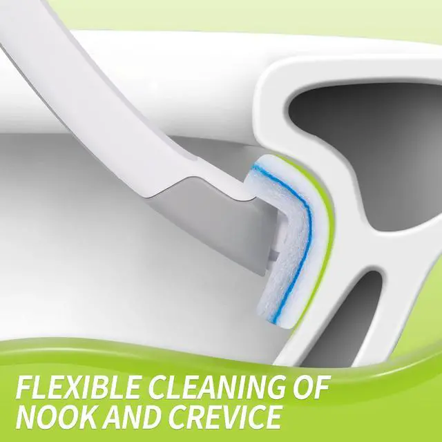 Alt view image 5 of 7 - Toilet Bowl Cleaner Wand Refills Compatible with CLOROX, 21 Count Disposable Toilet Brush Refills, Replacement Heads for Toilet Cleaning System