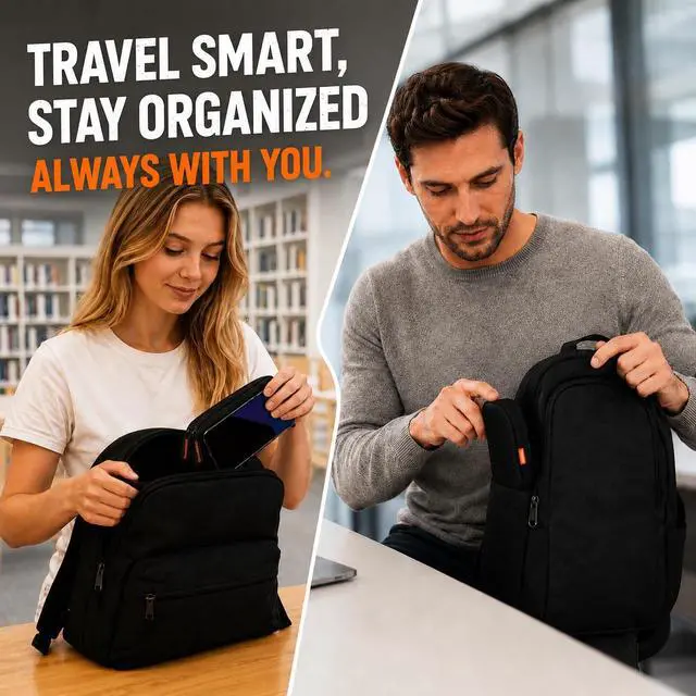 Alt view image 7 of 7 - Small Hard Shell Zipper Case, Universal Protective Electronic Carrying Case