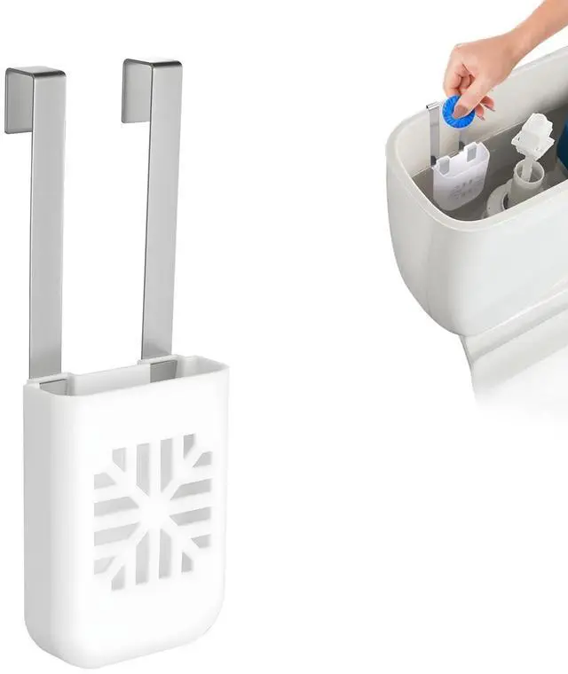 Main image of Toilet Tank Tablet Holder, Versatile Toilet Bowl Hanging Cleaner and Deodorizer Hanger, Prevents Flapper Jams & Residue, Extends Life of Drop-In Cleaner Tablets -1PCS