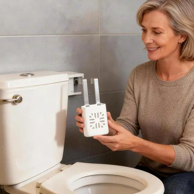 Alt view image 7 of 7 - Toilet Tank Tablet Holder, Versatile Toilet Bowl Hanging Cleaner and Deodorizer Hanger, Prevents Flapper Jams & Residue, Extends Life of Drop-In Cleaner Tablets -1PCS