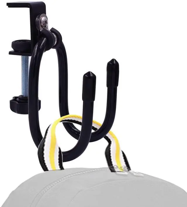 Main image of Desk Mount Clamp-On Bag Holder Hook Backpack Hanger Portable for Backpack, Handbag, Purse, Laptop Bag, Tote Bag, Messenger Bag,Table Desk, Under Counter (20 lb. Capacity) (1)
