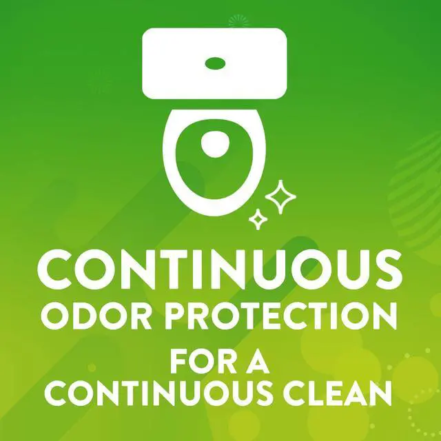 Alt view image 3 of 5 - Continuous Clean Toilet Drop-Ins, Automatic Blue Toilet Bowl Cleaner, Septic-Safe Tank Tablets Remove Hard Water Minerals & Limescale, Stain & Smell Protection, 3 Count (Pack of 2)