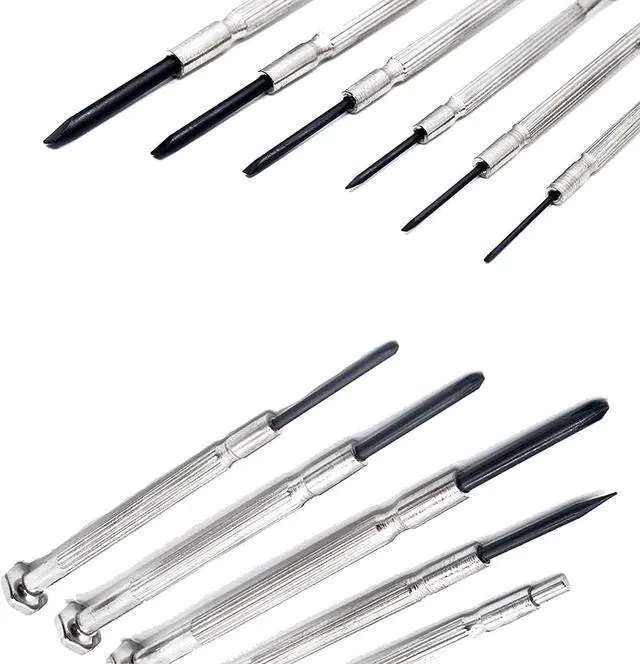 Alt view image 2 of 7 - 11Pcs Small Screwdriver Set, Mini Screwdriver Set, Eyeglass Repair Screwdriver with 11 Different Size Flathead and Philips Screwdrivers, Ideal for Watch, Jewelers
