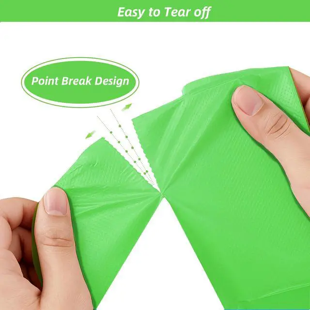 Alt view image 3 of 6 - 5Rolls 4Gallon Portable Trash Bags,Thicken Small Garbage Bags for Office,Bedroom,Kitchen Waste Bin(150Counts,Green)