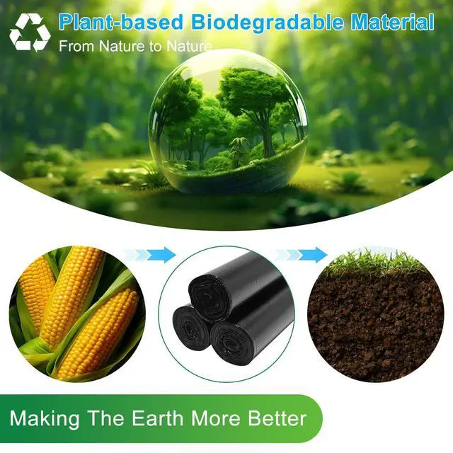 Alt view image 4 of 7 - Portable Toilet Bags - 25 PCS Camping Toilet Bags, 8 Gallon Biodegradable Travel Potty Liners, Thickened Camp Toilet Waste Bags for 5 Gallon Bucket, Compostable Trash Bag