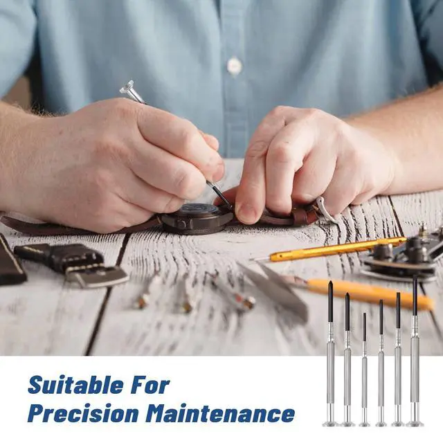 Alt view image 6 of 7 - 6PCS Mini Precision Screwdriver Set, XAQISHIRE Small Screwdriver Kit with 6 Different Size Flathead and Phillips Screwdrivers, Ideal For Watch, Jewelers, Eyeglass, Toys, Computer, Electronic Repairs
