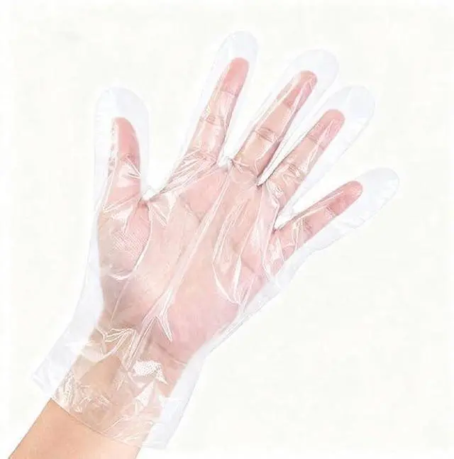 Main image of 200 Pack Disposable Kitchen Gloves, Food Grade Vinyl - Latex Free, Powder Free & Non-Slip for Cooking, Baking, Cleaning & Hair Dyeing&DIY Projects - Multipurpose Food Prep Gloves