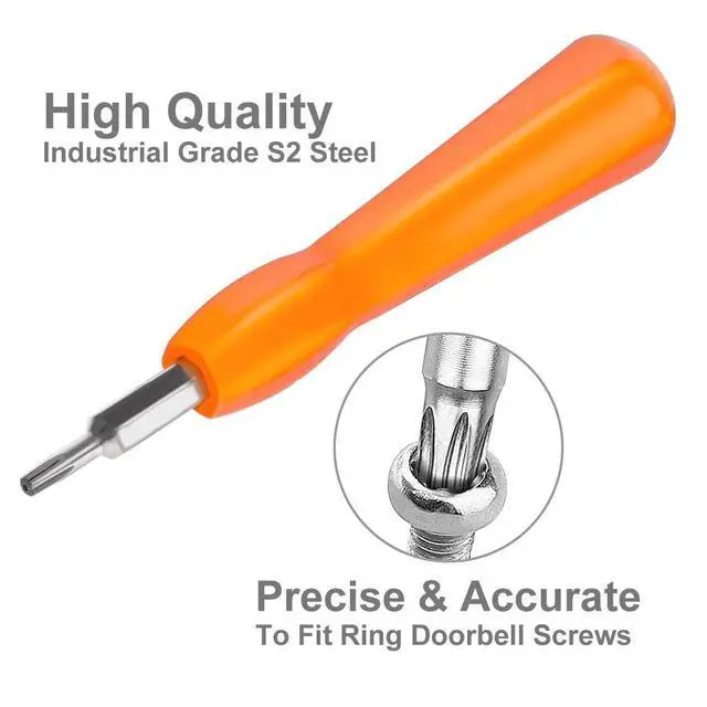 Alt view image 3 of 7 - Screwdriver for Ring Doorbell,EMiEN Torx T6 T15 Bit Screwdriver For Ring Video Doorbell,Doorbell 2,Doorbell Pro And Elite Battery Change, Charge & Replacement, Wifi Password Reset Access