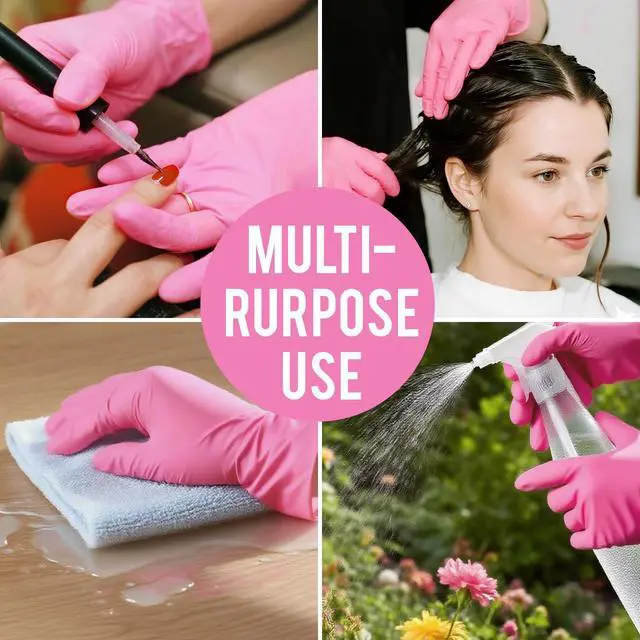 Alt view image 5 of 6 - 100PCS Disposable Plastic Gloves for Food Prep, Gardening & Outdoor Use | Latex-Free, Waterproof