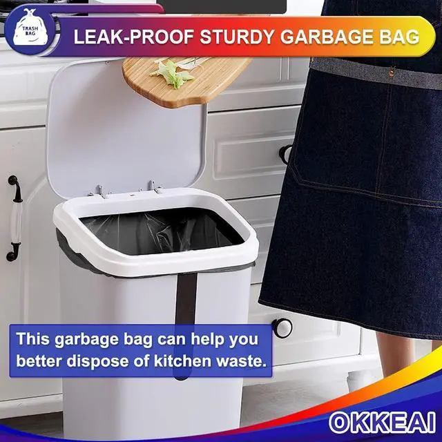 Alt view image 2 of 7 - Small Garbage Bags for Bathroom Can 5 Liter Trash Bags 1.2 Gal Waste Basket Liners for Bathroom Mini Trash Bags Trash Plastic Bags Small
