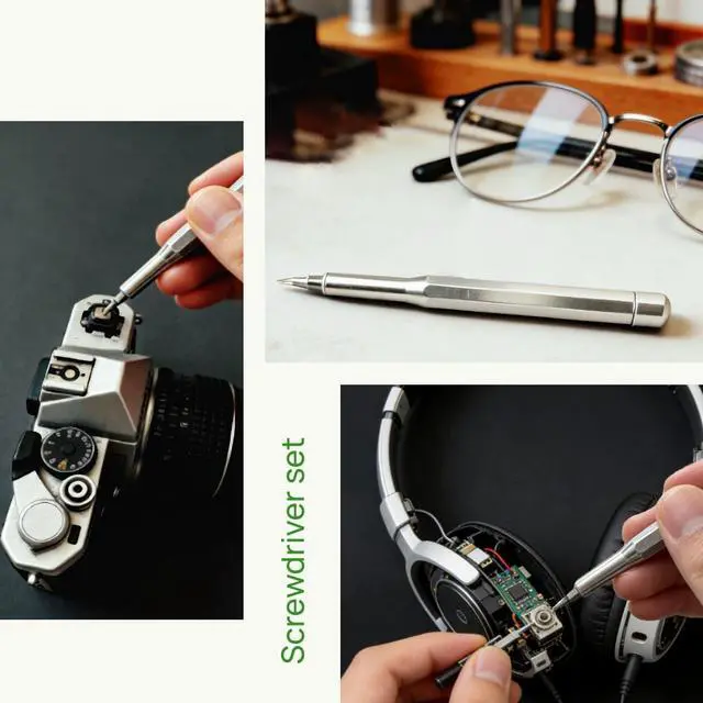 Alt view image 4 of 7 - 33 in 1 Precision Screwdriver Set with 9Pcs L-Shaped Hex Key Set, Professional Multi-Function Repair Tool Kit for Eyeglasses,Watches,Smartphones,Bicycles,Compute,Home Tool (Screwdriver,Hex Wrench)