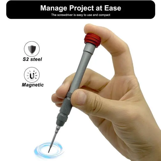 Alt view image 4 of 6 - P2 Pentalobe Screwdriver for Mobile Phone, 0.8mm P2 TS1 PL1 with Magnetism