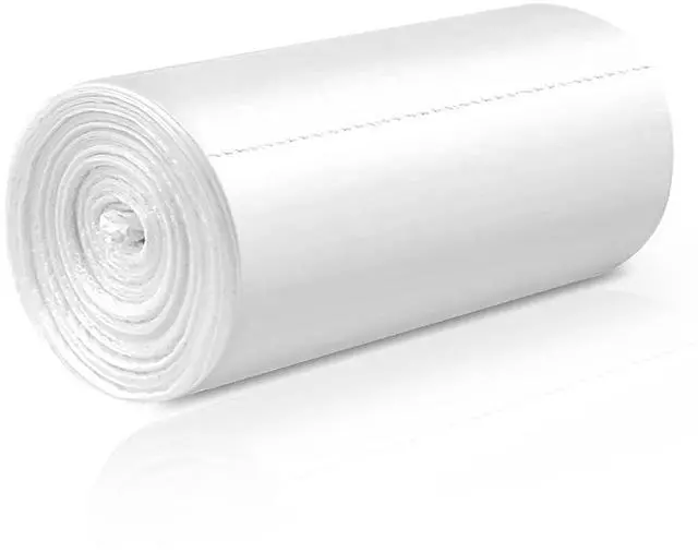 Main image of Small Trash Bags 80 Counts, Waikas Garbage Bags for Bathroom Car Mini Trash Can, Clear Plastic Bag for Bedroom Living Room, 4 Gallons, Clear