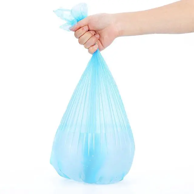 Alt view image 6 of 7 - 4 Gallon Trash Bags, Small Garbage Bags Kitchen Trash Bags Thin Material Small Size 15-Liters Wastebasket Liners Trash Can Plastic Bags for Office, Home Waste Bin, 150 Counts Assort Radom Colors,5Pack