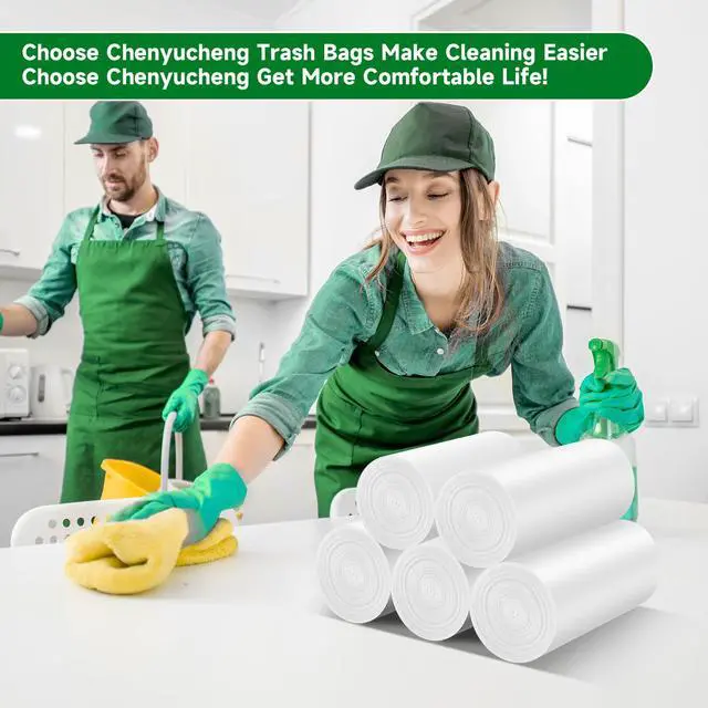 Alt view image 7 of 7 - 2.6 Gallon Small Trash Bags Bathroom With Handle 100 Count